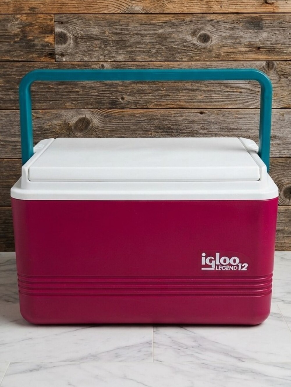 VTG 90s Igloo Legend 12 Cooler | Magenta & Teal Retro Neon | Excellent Condition